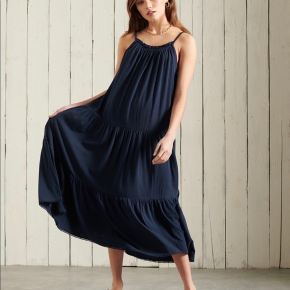 Superdry Dresses & Skirts - Superdry Jersey Dress size xs coastalcowgirl prairiecore maxi lagenlook